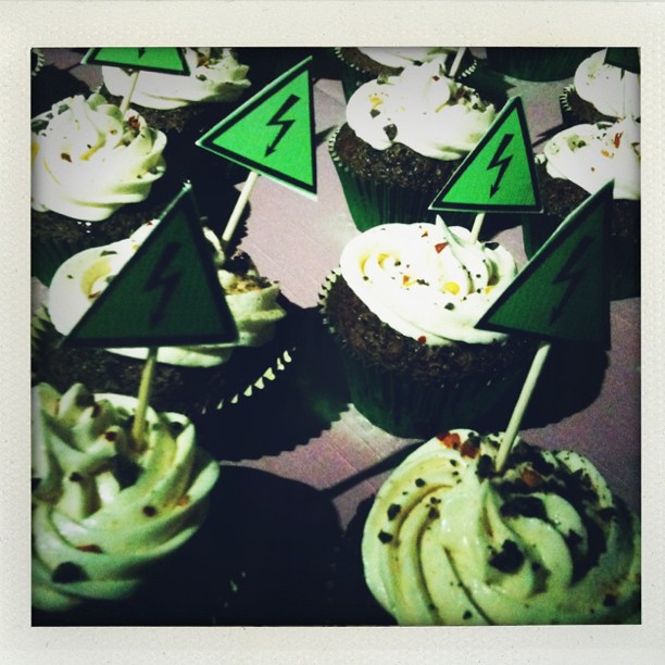 The heat lightning cupcakes